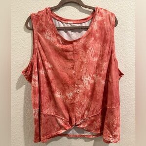 Tie-Dye Sleeveless Athletic Top